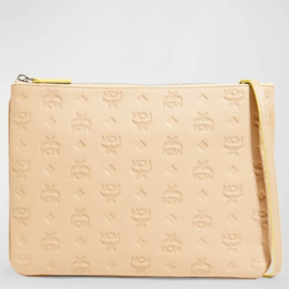 MCM medium leather clutch bag